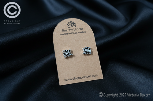 Combine Harvester Stud Earrings