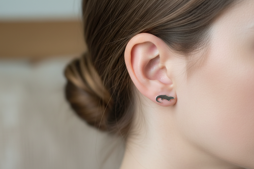 Aligator Stud Earrings