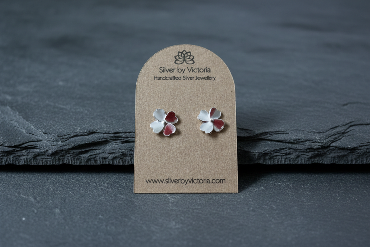 Pansy Stud Earrings