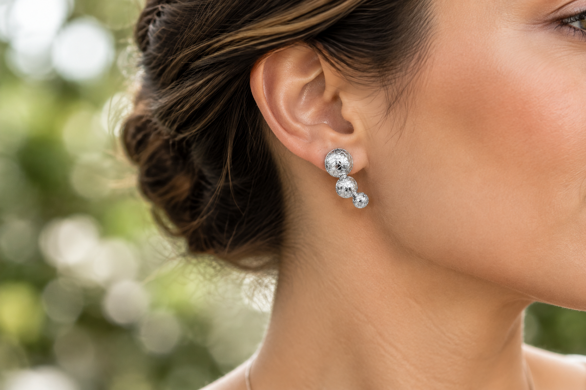 Domed Stud Earrings