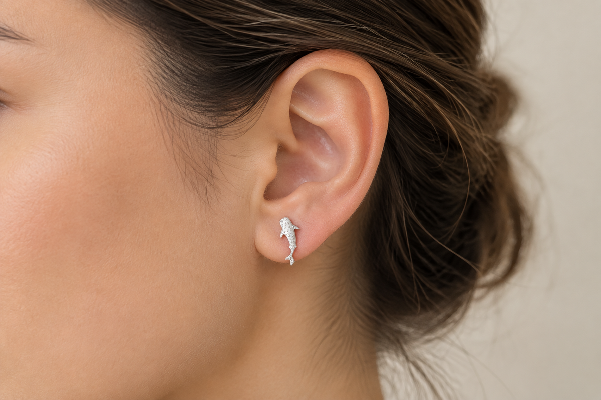 Whale Shark Stud Earrings