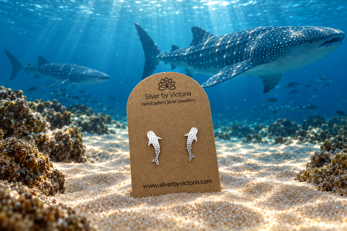 Whale Shark Stud Earrings