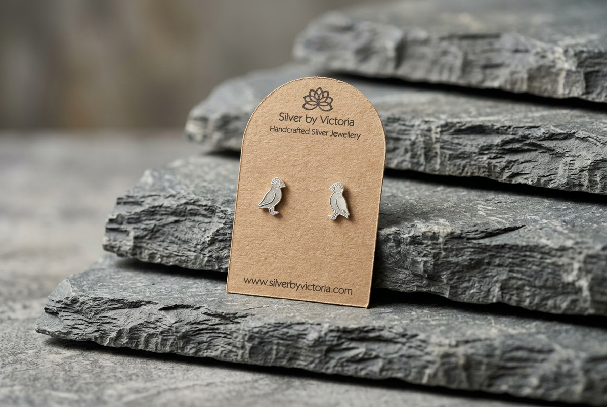 Puffin Stud Earrings