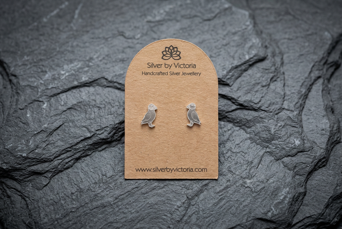 Puffin Stud Earrings