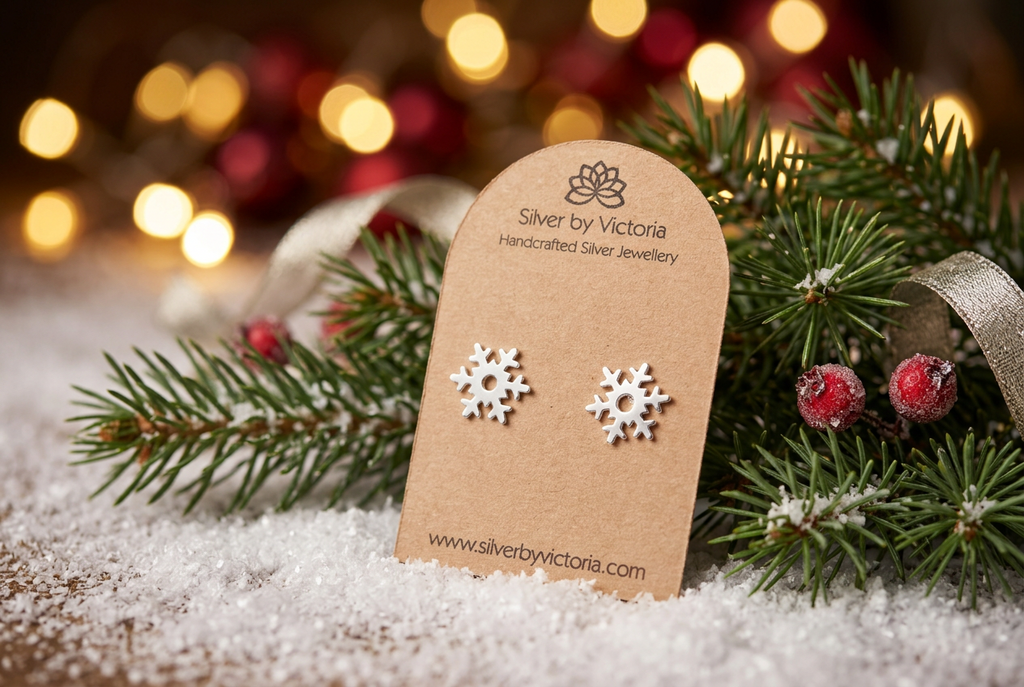 Snowflake Stud Earrings