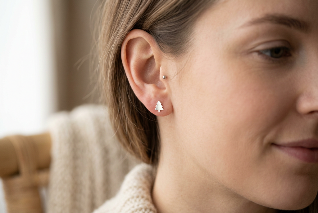 Christmas Tree Stud Earrings