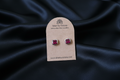 Clustdlysau Stydiau Carnelian Gemstone