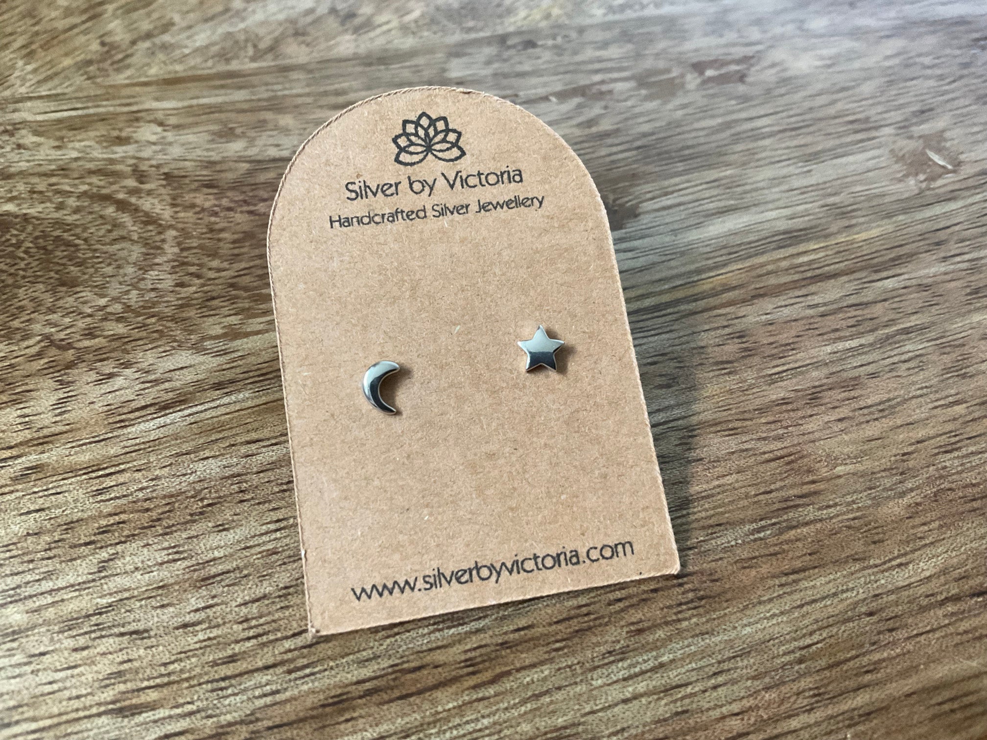 Moon & Star Stud Earrings