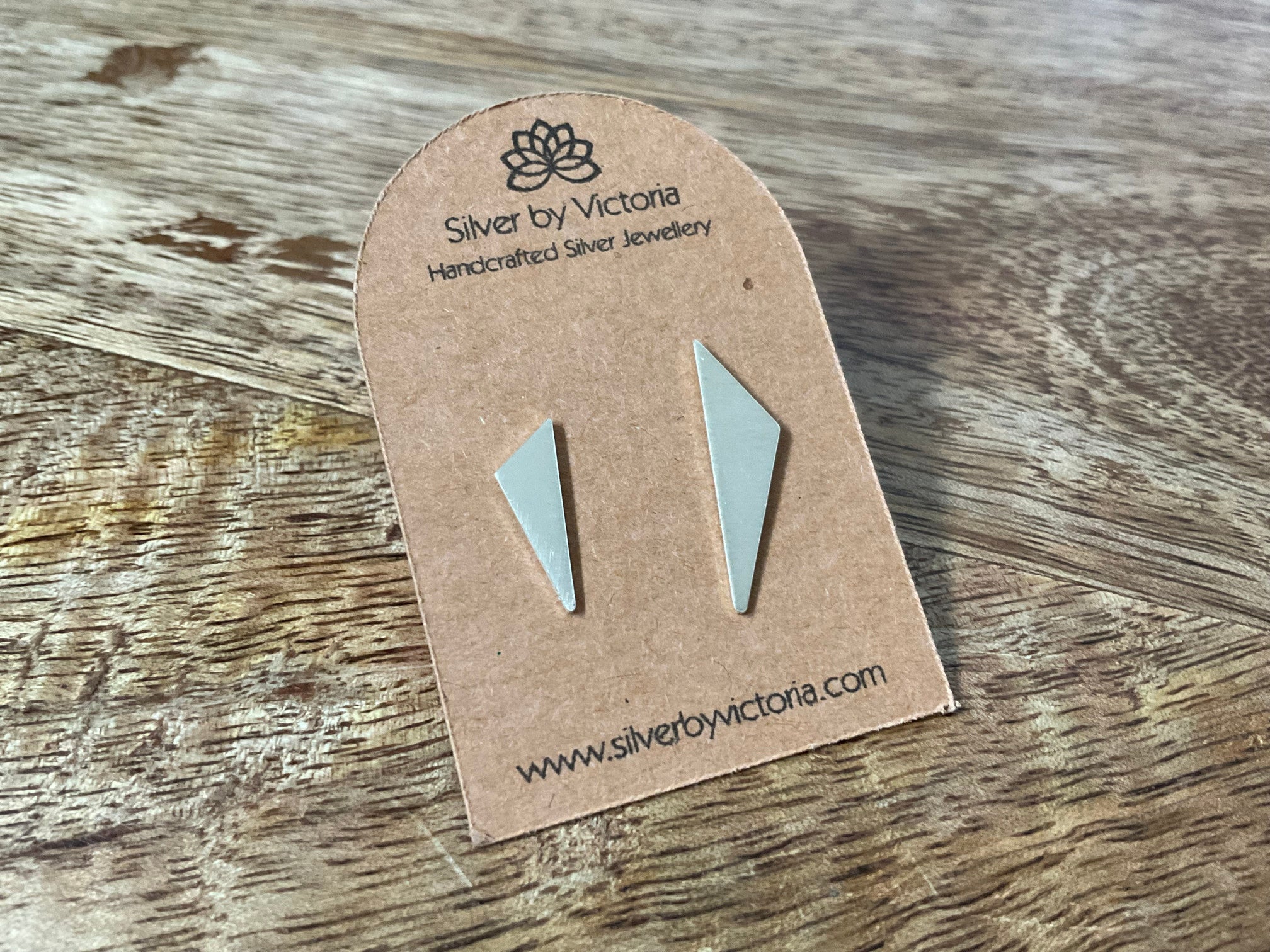 Mismatched Triangle Stud Earrings