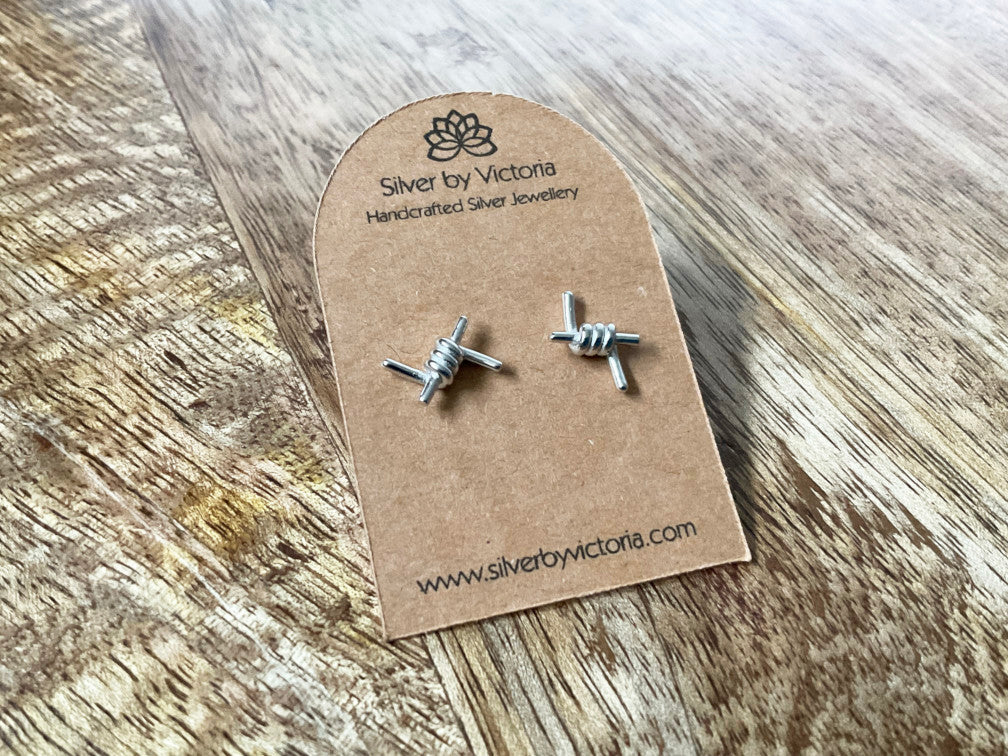 Barbed Wire Stud Earrings