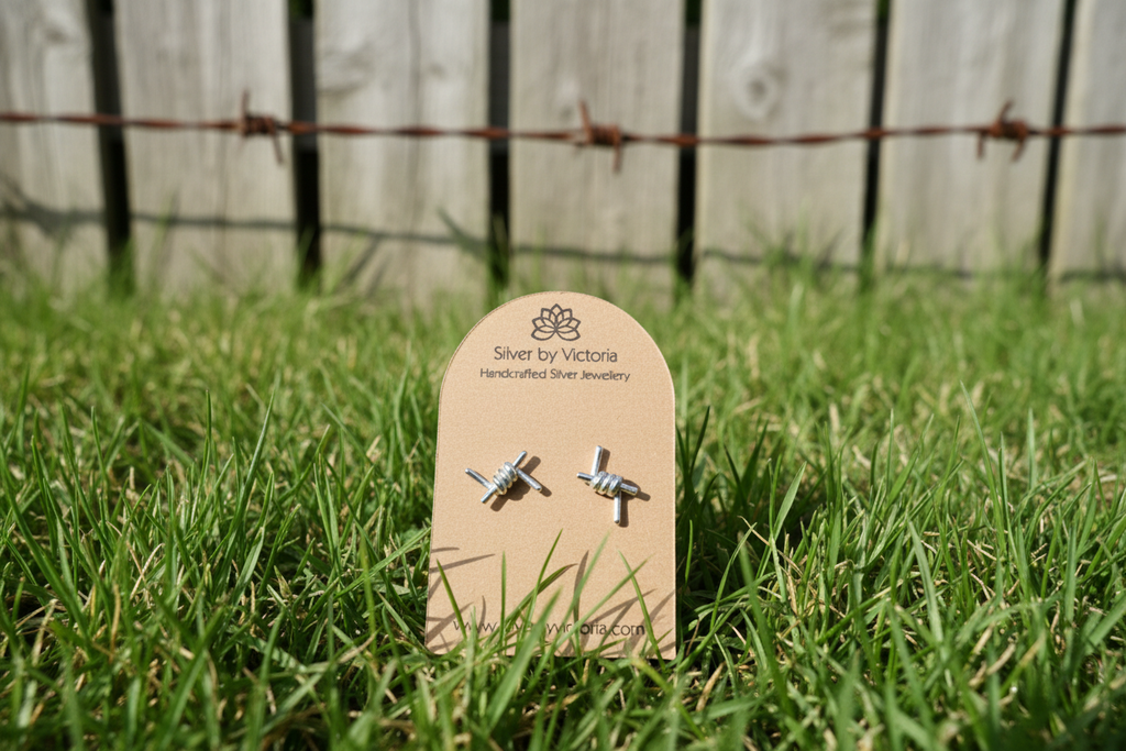 Barbed Wire Stud Earrings