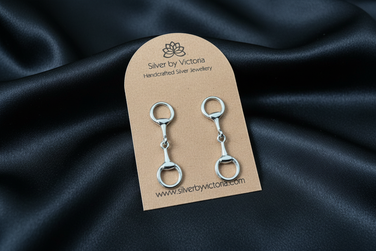 Snaffle Bit Stud Earrings