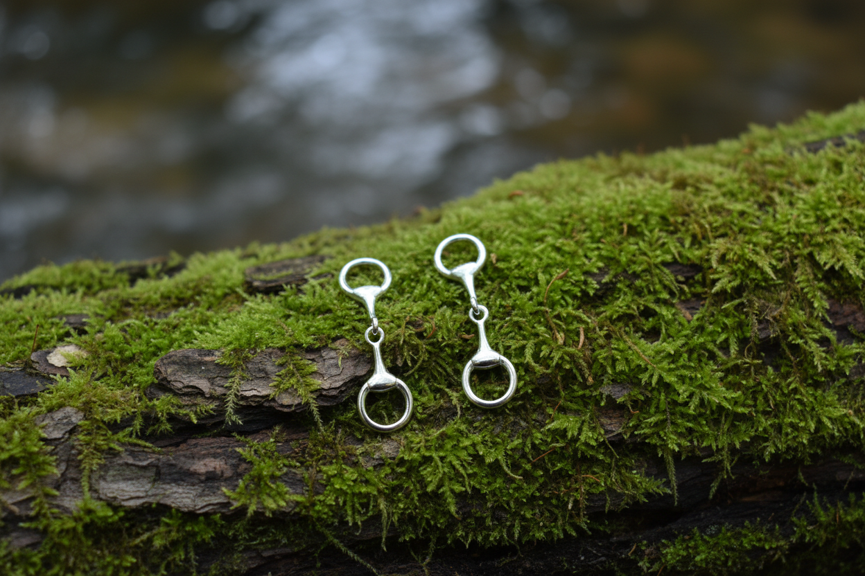 Snaffle Bit Stud Earrings