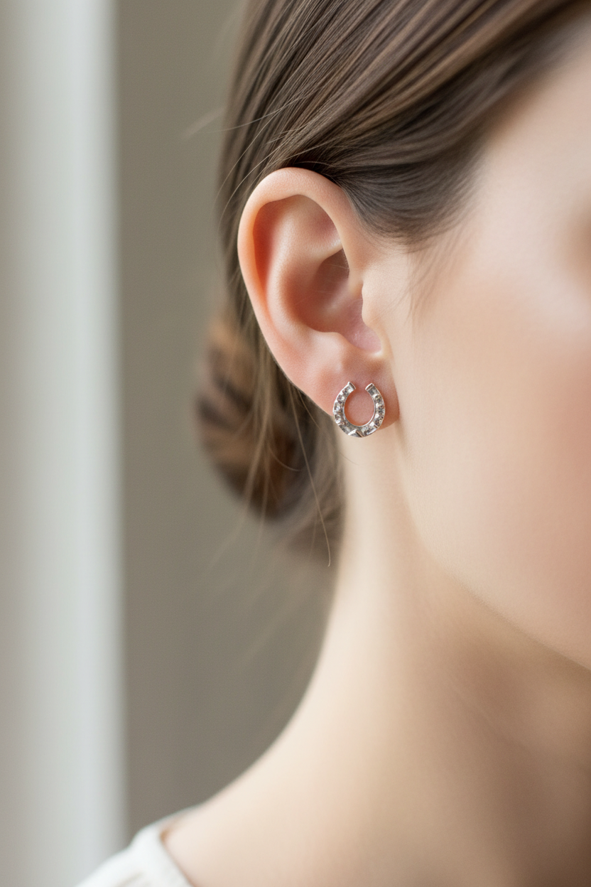 Horseshoe Stud Earrings