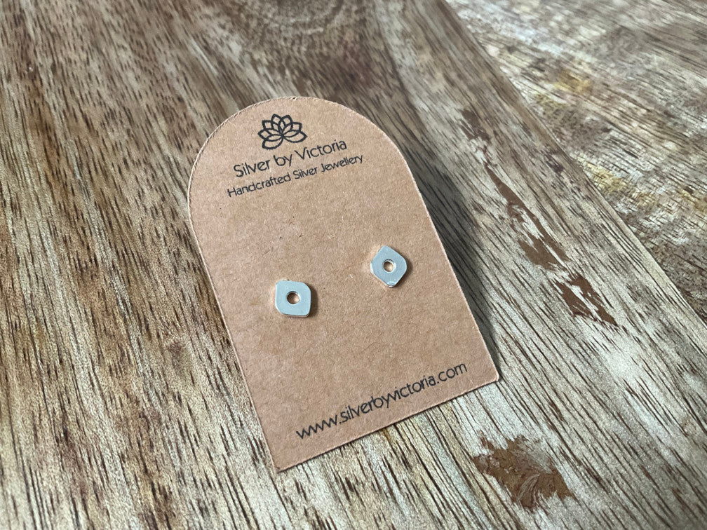 Mismatched Shapes Stud Earrings