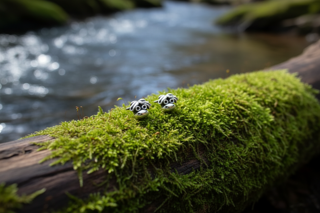 Highland Cow Head Stud Earrings