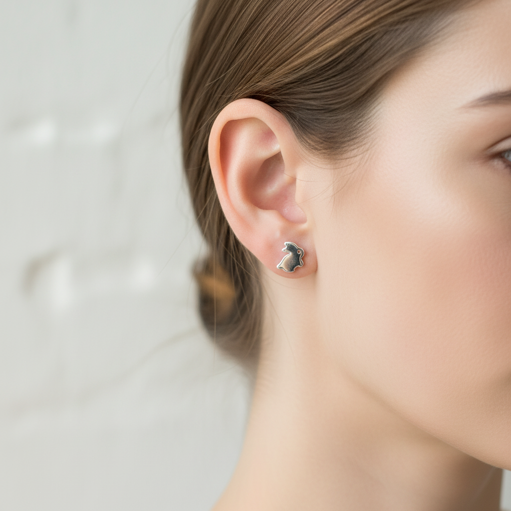 Rabbit Stud Earrings