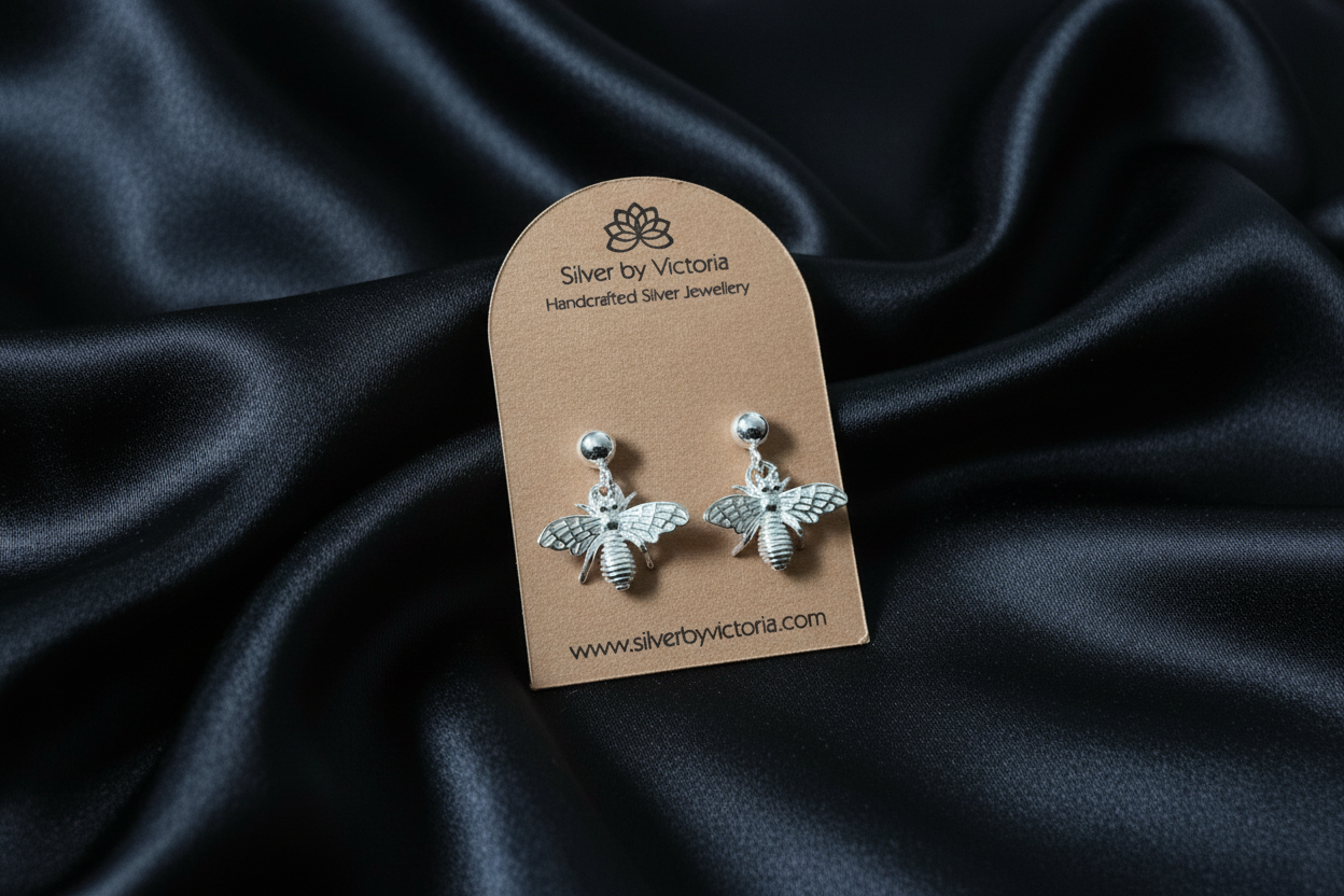 Bee Stud Dangle Earrings