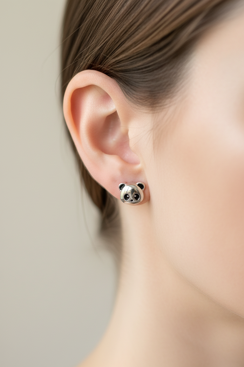 Panda Stud Earrings