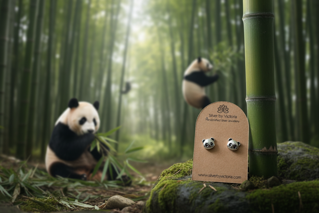 Panda Stud Earrings
