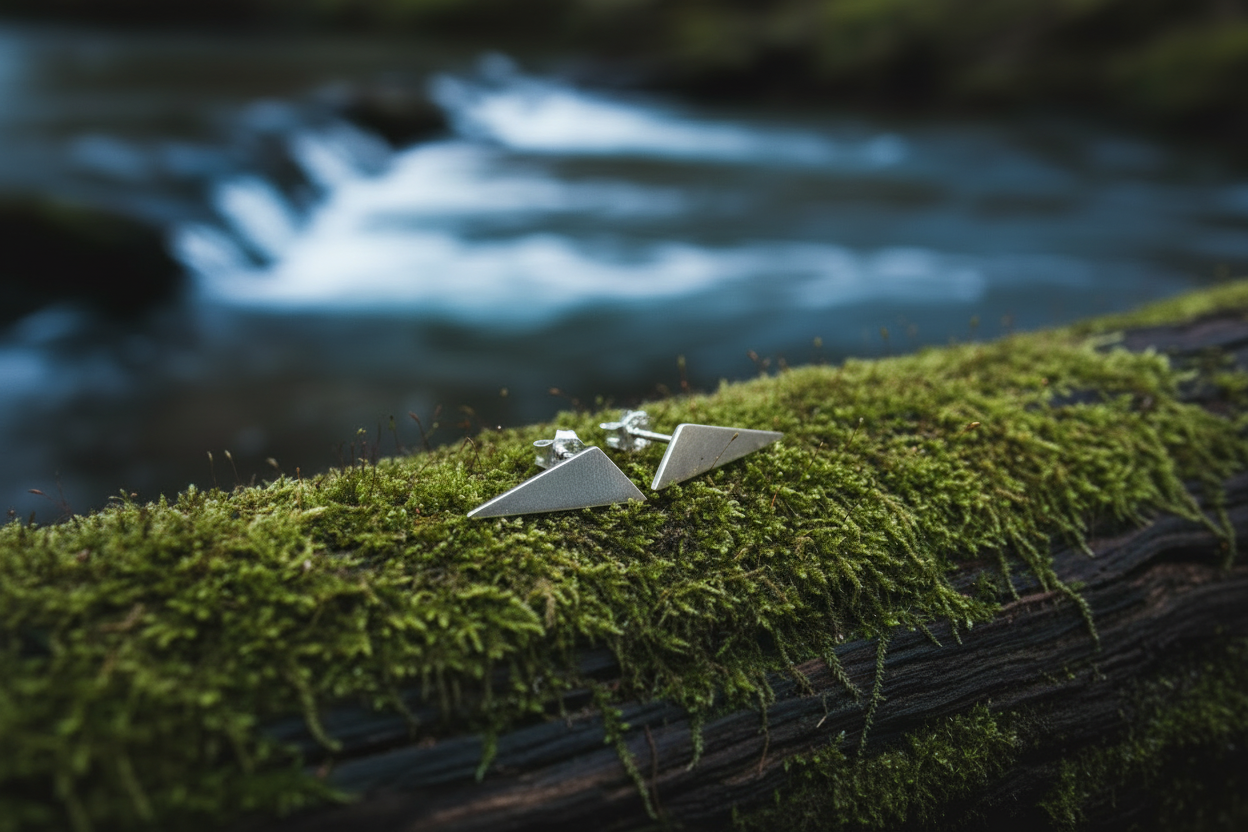 Triangle Stud Earrings