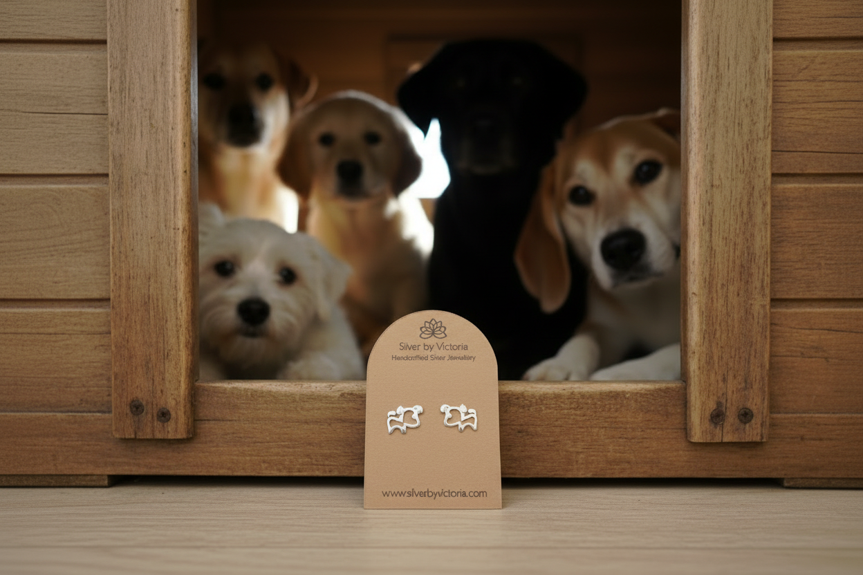Dog Stud Earrings