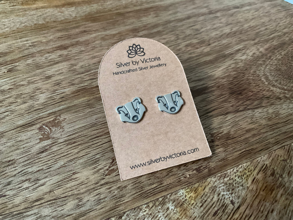 Badger Stud Earrings