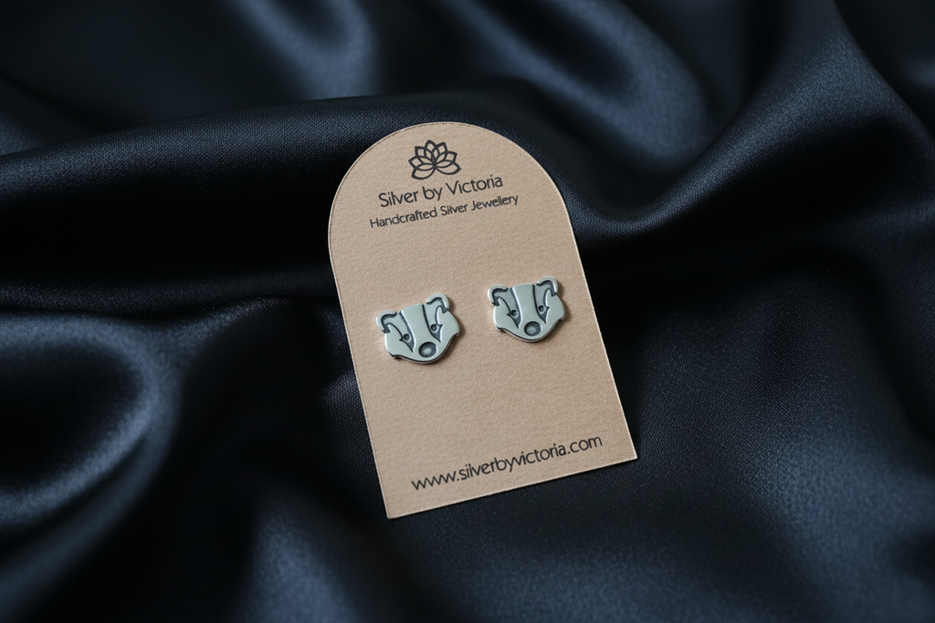 Badger Stud Earrings