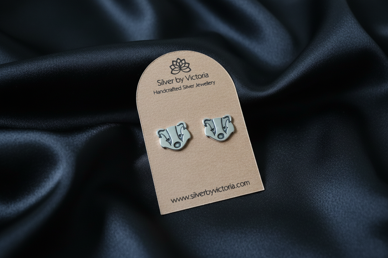 Badger Stud Earrings