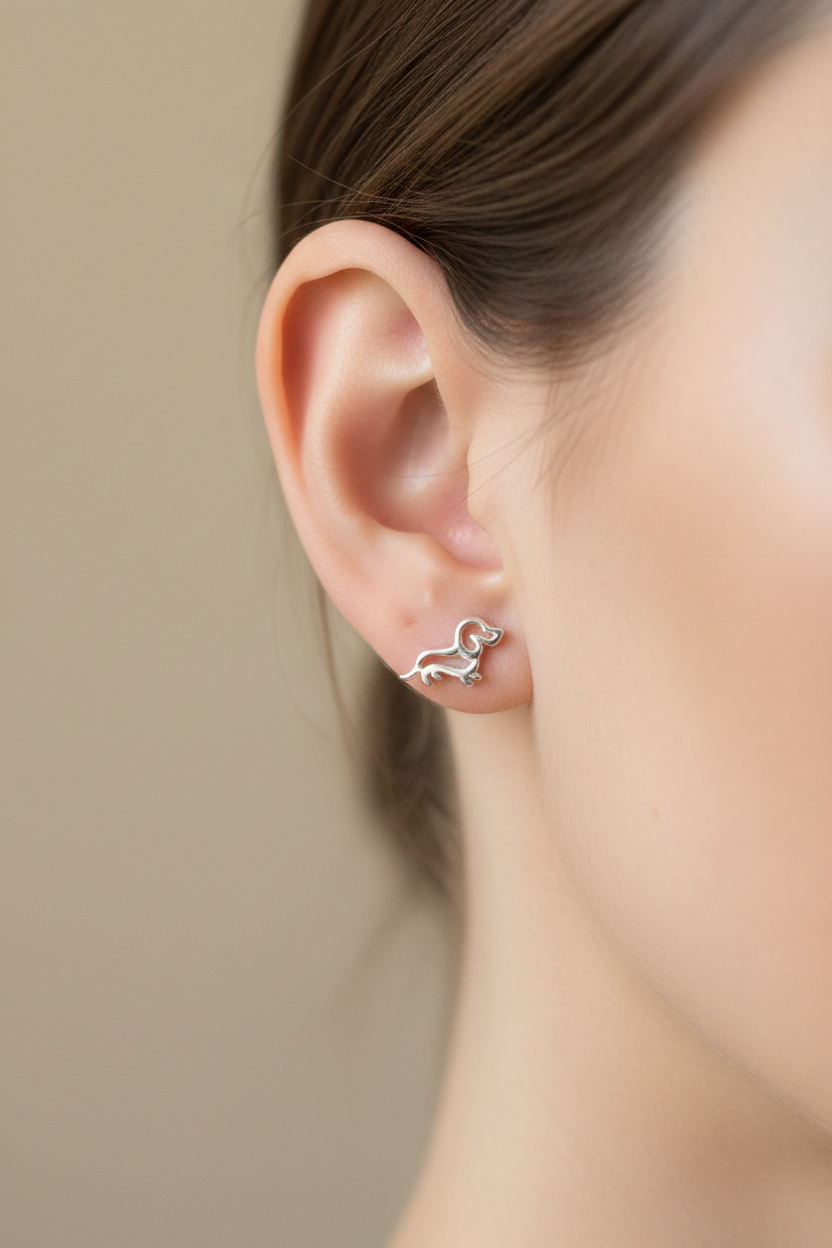 Dachshund Stud Earrings