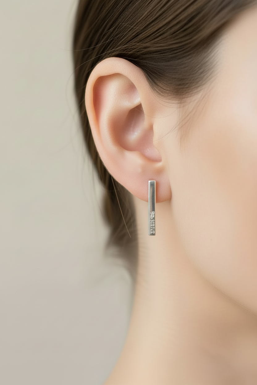 Sheep Tag Stud Earrings - Personalised