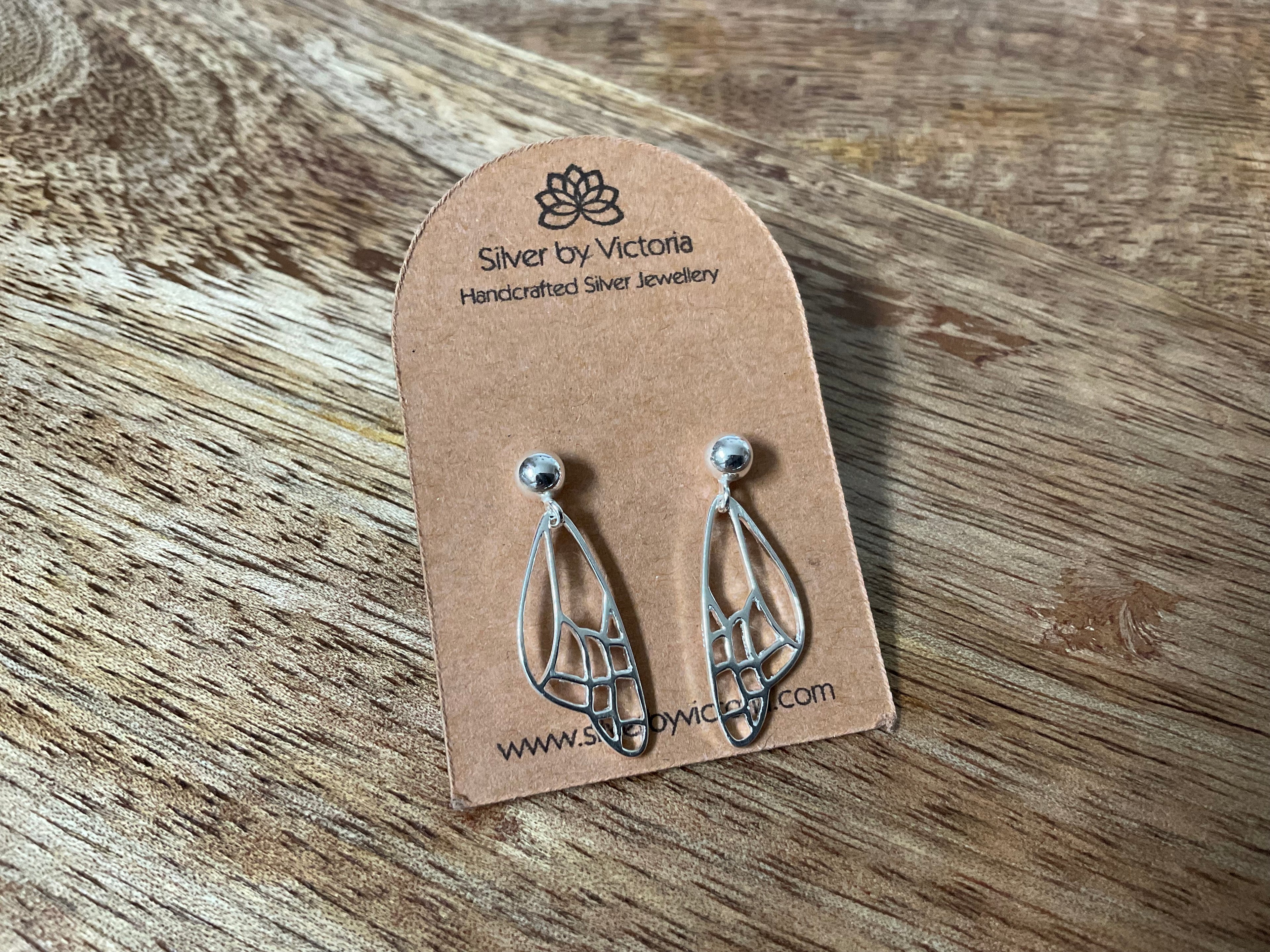 Butterfly Wing Stud Dangle Earrings