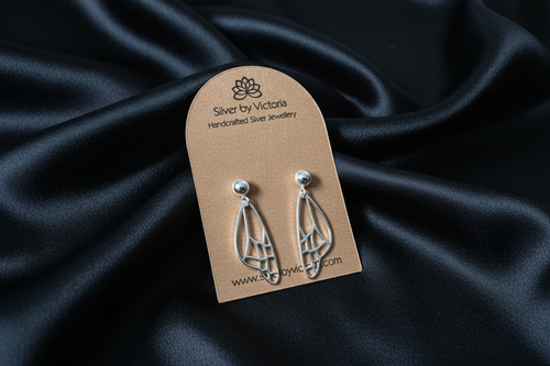Butterfly Wing Stud Dangle Earrings