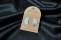 Semi Circle Textured Stud Earrings