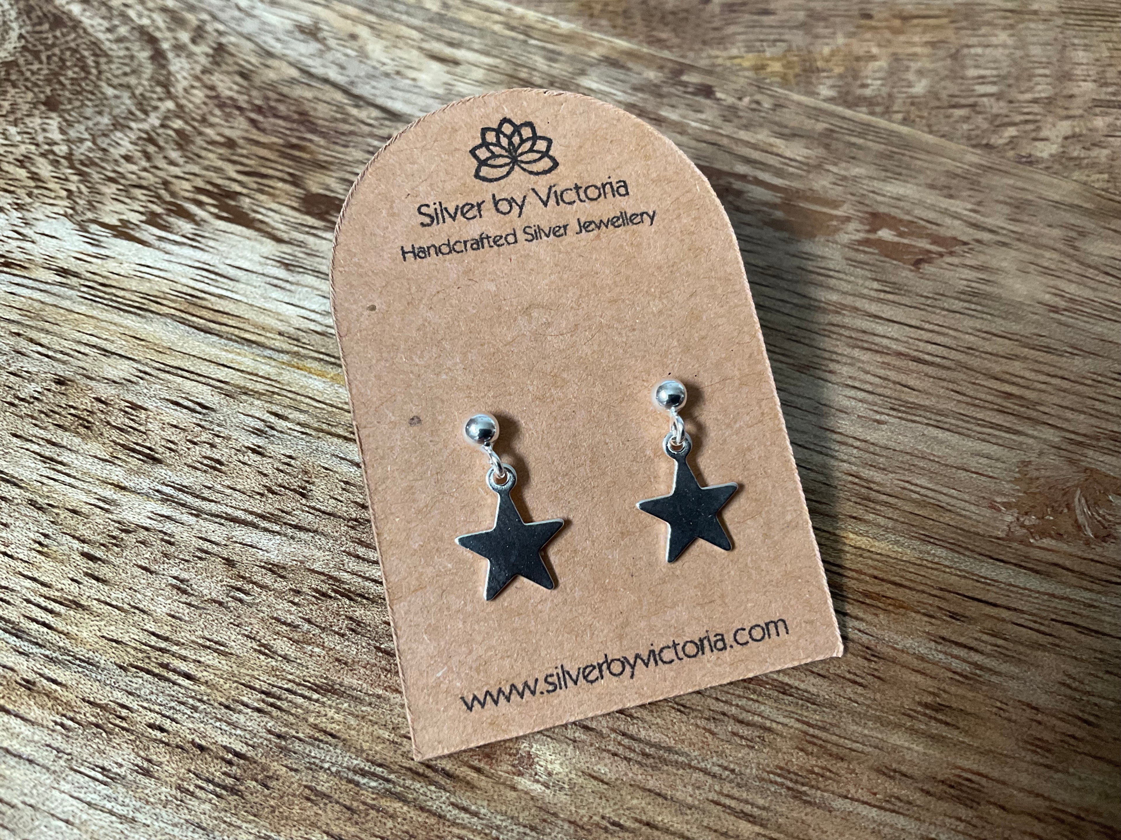 Star Stud Dangle Earrings