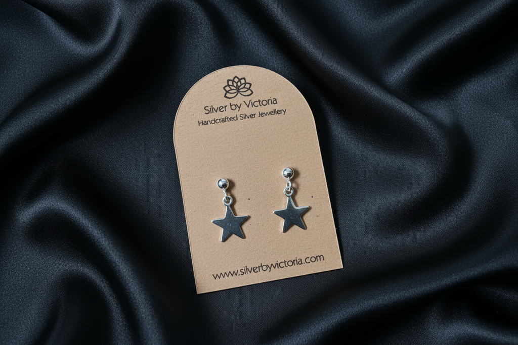 Star Stud Dangle Earrings