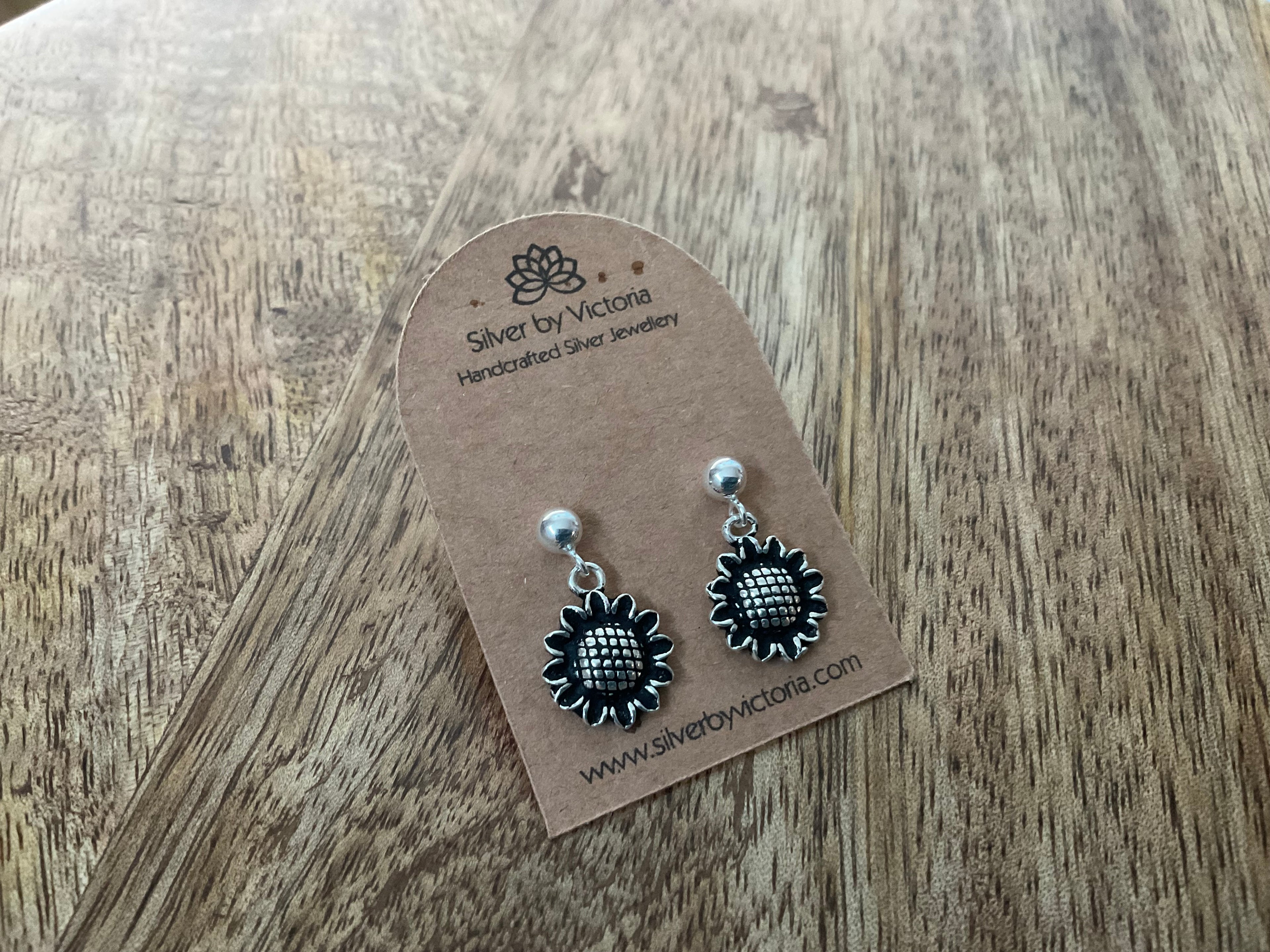 Sunflower Stud Dangle Earrings