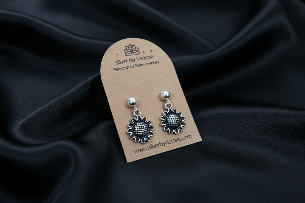 Sunflower Stud Dangle Earrings
