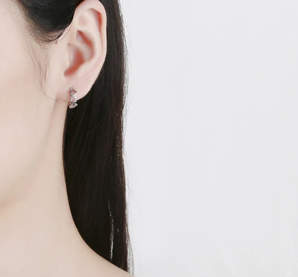 Star Hoop Earrings