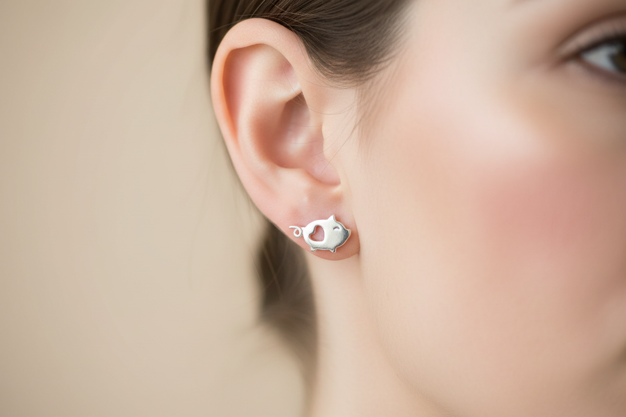 Pig Stud Earrings