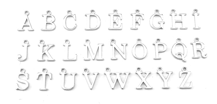 Initial Birthstone Charm Necklace