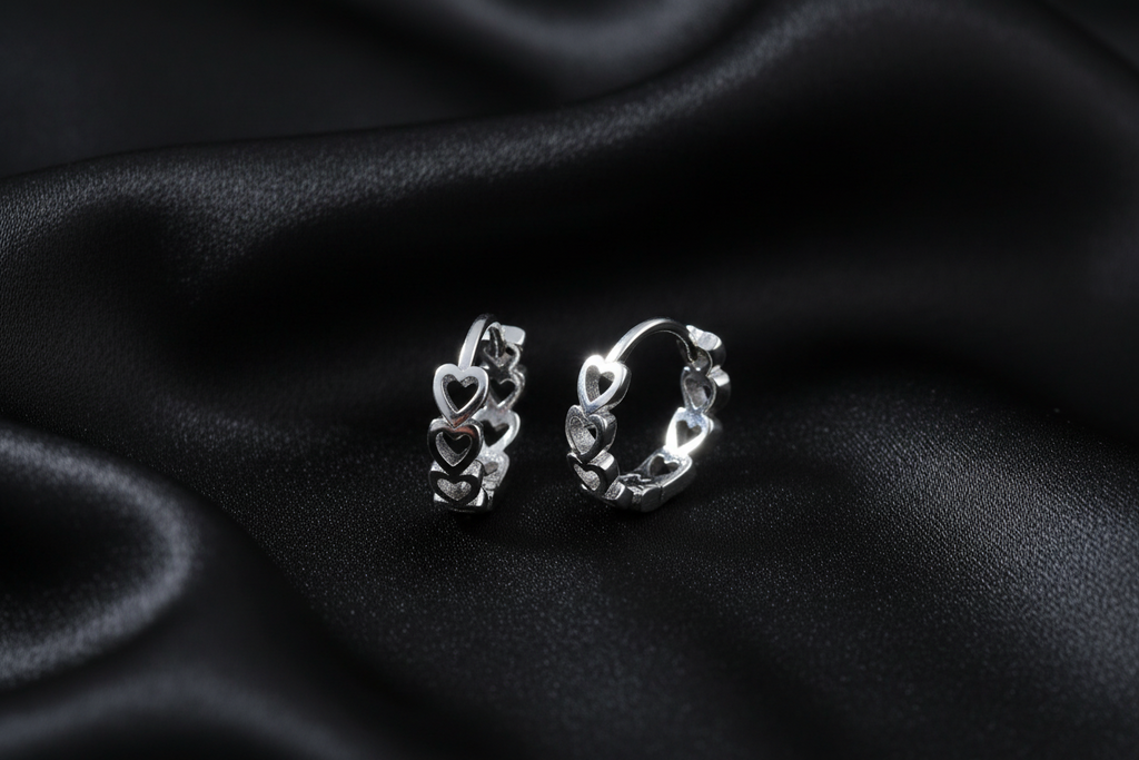 Heart Hoop Earrings