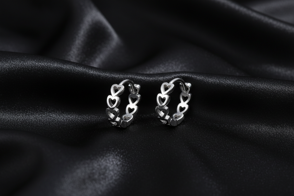 Heart Hoop Earrings