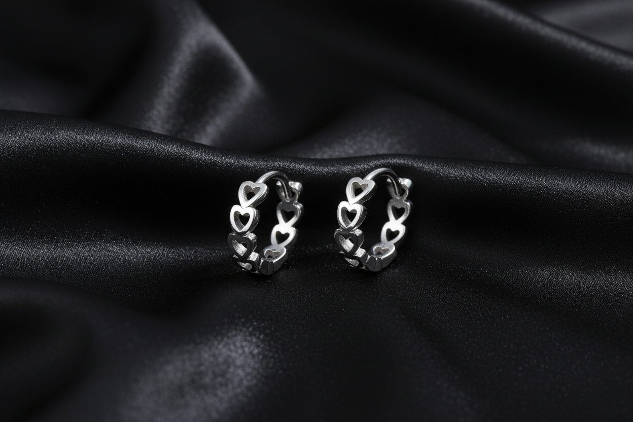 Heart Hoop Earrings
