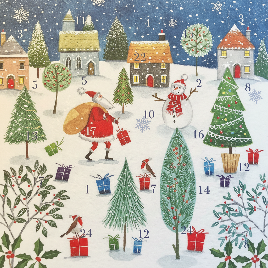 Father Christmas Advent Christmas Card