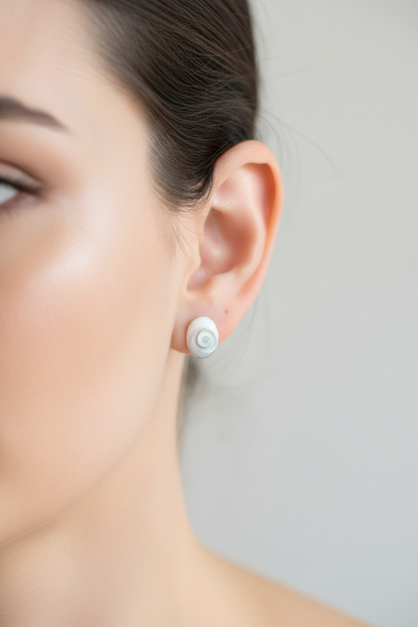 Shiva Shell Stud Earrings
