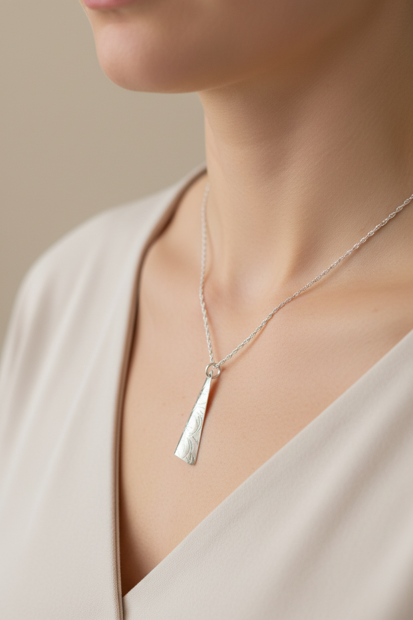 Triangle Pendant & Chain