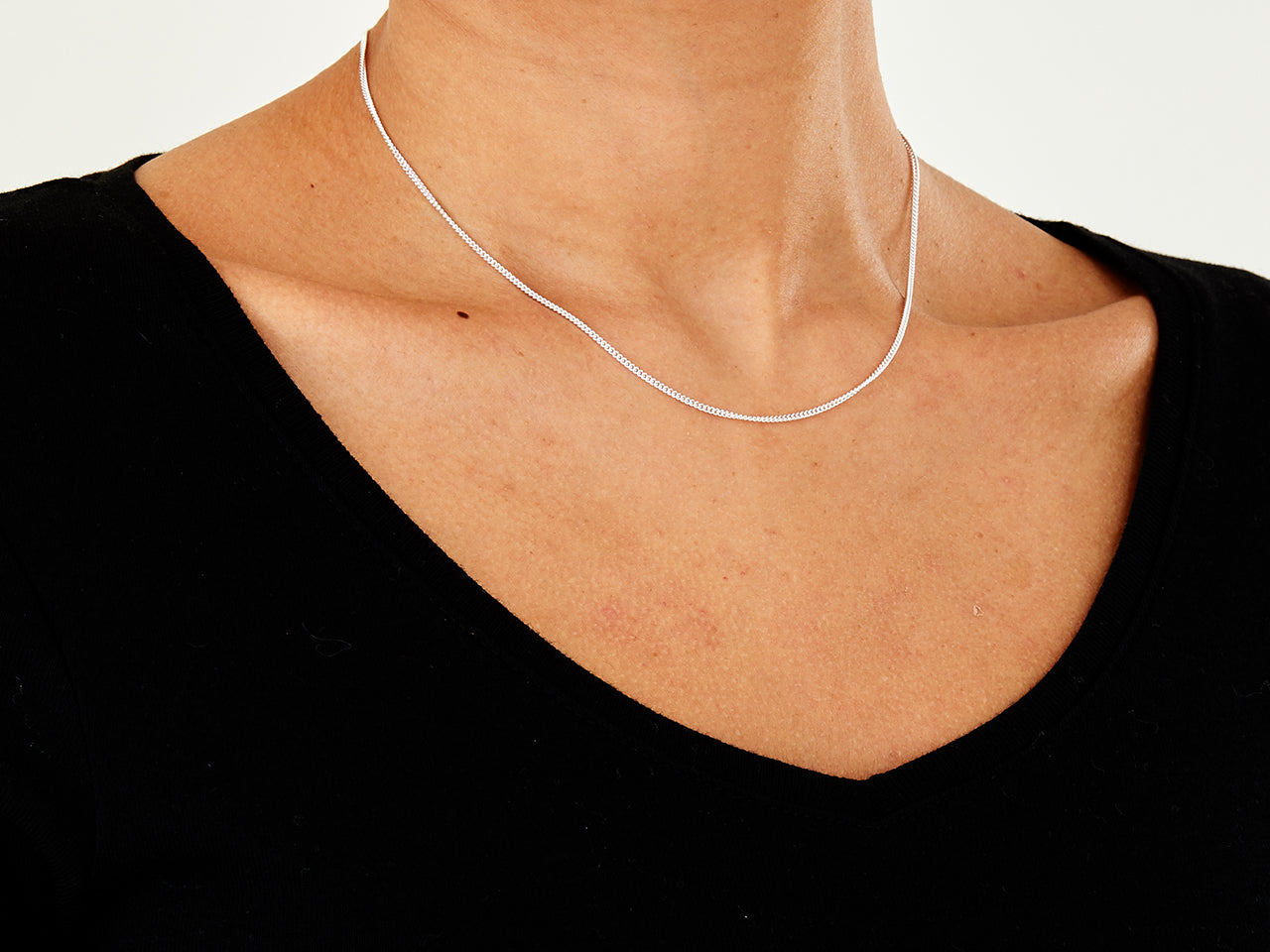 Sterling Silver Curb Chain - 30in