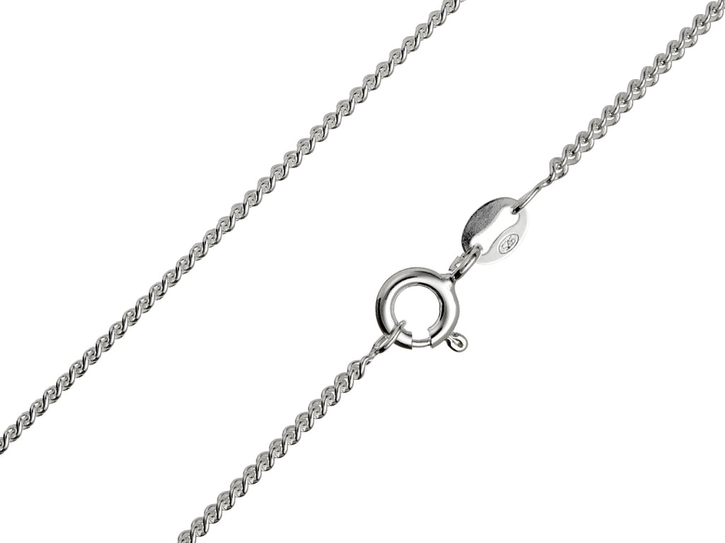 Sterling Silver 1.7mm Curb Chain - 18in