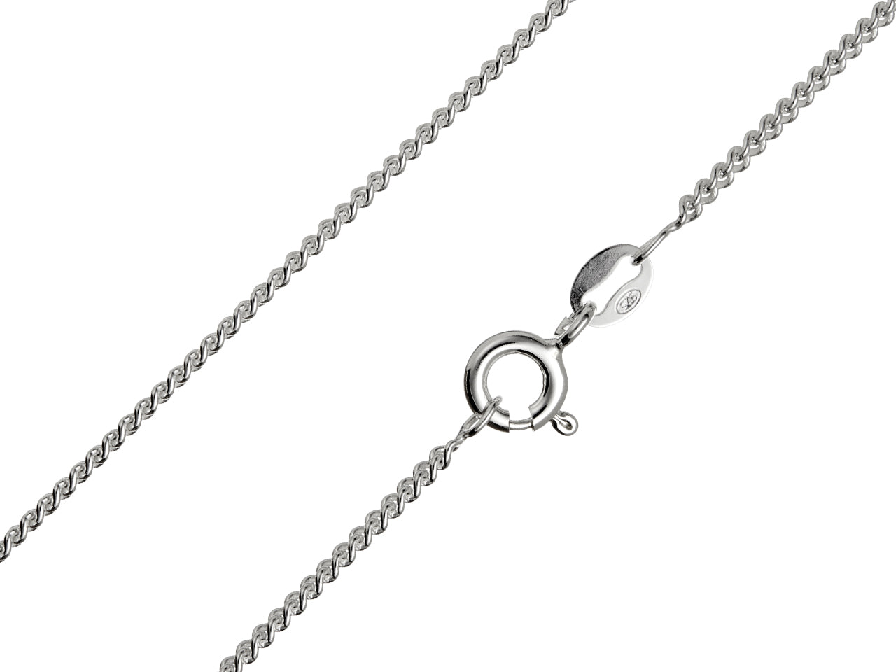 Sterling Silver 1.7mm Curb Chain - 30in